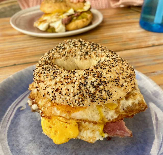 Lagos, Portugal – Day 26 (Morning Workout, Groceries, Pom Pom Bagels, and Netflix)