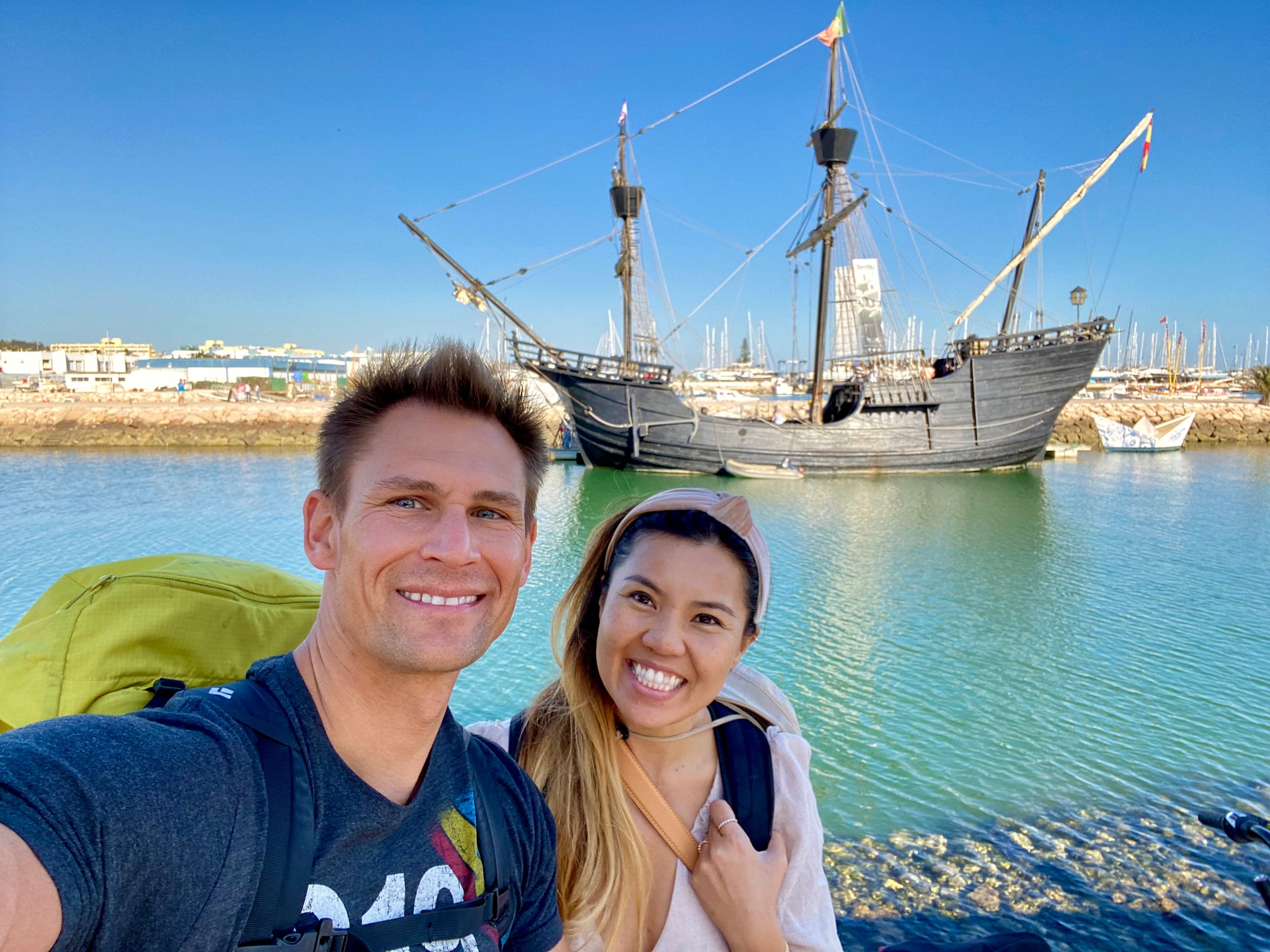 Lagos, Portugal – Day 29 (Morning Workout, Pingo Doce Groceries, The Nao Victoria, and Bi’s Salmon Salad with Sangria)