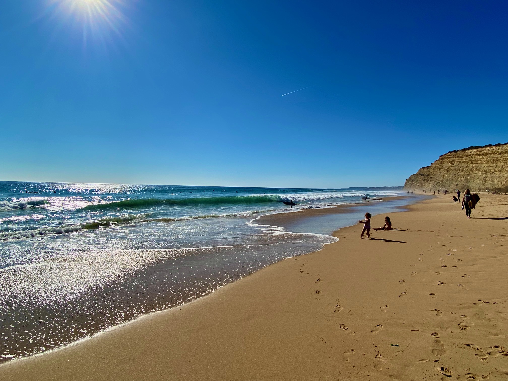 Lagos, Portugal – Day 47 (Morning Workout, Muscle up status, and Surfing at Praia do Porto Mos)